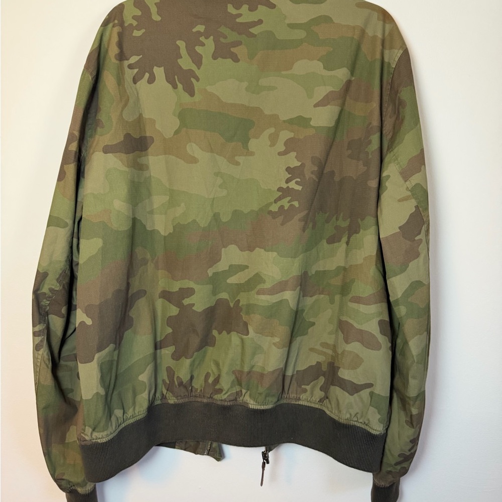 Men's Camouflage Bomber Jacket Sz XL - Picture 9 of 9